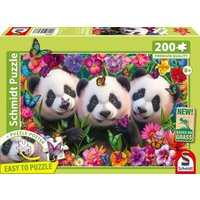 SCHMIDT SPIELE 56578 Kinderpuzzle 150 Teile Panda-Trio von Schmidt Spiele