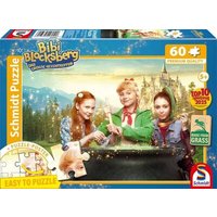 SCHMIDT SPIELE 56591 Kinderpuzzle 60 Teile Bibi Blocksberg: Das große Hexentreffen, Junghexen am Kessel von Schmidt Spiele