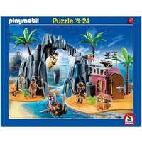 SCHMIDT SPIELE 56796 Rahmenpuzzle Playmobil Pirateninsel und Bauernhof 24T/40T SCHMIDT SPIELE 56796 Rahmenpuzzle Playmobil Pirateninsel und Bauernhof 24T/40T von Schmidt Spiele