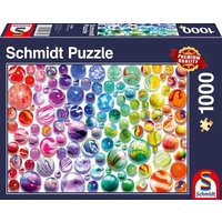 SCHMIDT SPIELE 57381 Regenbogen-Murmeln, Puzzle 1.000 Teile von Schmidt Spiele
