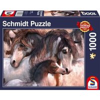 SCHMIDT SPIELE 57389 Erwachsenenpuzzle 1000 Teile Pinto-Herde von Schmidt Spiele