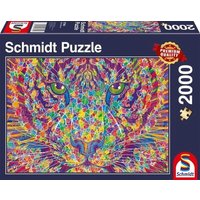 SCHMIDT SPIELE 57394 Puzzle 2000 Teile Wild at heart – Tiger von Schmidt Spiele
