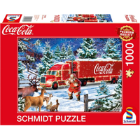 SCHMIDT SPIELE 57598 Erwachsenenpuzzle 1000 Teile Coca Cola: Christmas-Truck von Schmidt Spiele