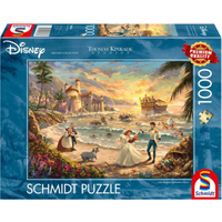 SCHMIDT SPIELE 58036 Erwachsenenpuzzle 1000 Teile Thomas Kinkade Studios: Disney Dreams Collection - The Little Mermaid Celebration of Love (Arielle, die Meerjungfrau) von Schmidt Spiele