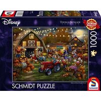 SCHMIDT SPIELE 58048 Puzzle 1000 Teile Disney, Mickey & Minnie Pumpkin Festival von Schmidt Spiele
