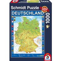 SCHMIDT SPIELE 58287 Deutschlandkarte von Schmidt Spiele