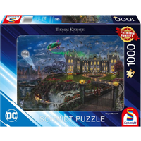 SCHMIDT SPIELE 58427 Erwachsenenpuzzle 1000 Teile. TThomas Kinkade Studios: DC Comics, Warner Bros. - Wayne Manor™ von Schmidt Spiele