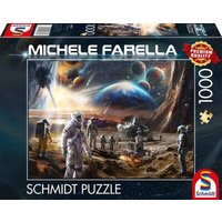 SCHMIDT SPIELE 58537 Puzzle 1000 Teile Unendliche Welten, Raumfahrtmissionen von Schmidt Spiele