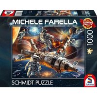 SCHMIDT SPIELE 58538 Puzzle 1000 Teile Magische Sternenwelten, Schwerelos im All von Schmidt Spiele