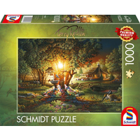 SCHMIDT SPIELE 58547 Puzzle 1000 Teile Prächtiges Frühlingsleuchten von Schmidt Spiele
