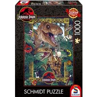 SCHMIDT SPIELE 58579 Puzzle 1000 Teile Jurassic Park, Die Ära der Dinosaurier von Schmidt Spiele