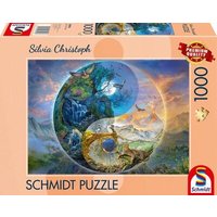SCHMIDT SPIELE 58596 Puzzle 1000 Teile Yin & Yang, Bergwelt von Schmidt Spiele