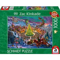 SCHMIDT SPIELE 58609 Puzzle 1000 Teile Santas Nordpol von Schmidt Spiele
