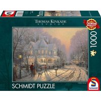 SCHMIDT SPIELE 58627 Puzzle 1000 Teile Feierliche Weihnachtstage von Schmidt Spiele