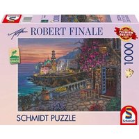 SCHMIDT SPIELE 58648 Erwachsenenpuzzle 1.000 Teile Puzzle Robert Finale: Limoncelli Atrani von Schmidt Spiele