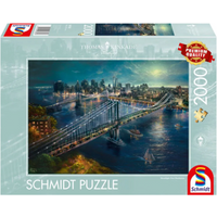 SCHMIDT SPIELE 58782 Erwachsenenpuzzle 2000 Teile TThomas Kinkade Studios: Mond über Manhatten SCHMIDT SPIELE 58782 Erwachsenenpuzzle 2000 Teile TThomas Kinkade Studios: Mond über Manhatten von Schmidt Spiele