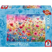 SCHMIDT SPIELE 58873 Puzzle 1000 Teile Mohnblumenwiese von Schmidt Spiele