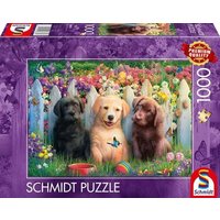 SCHMIDT SPIELE 58883 Puzzle 1000 Teile Süße Welpenszene von Schmidt Spiele