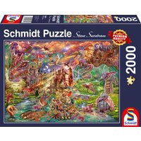 SCHMIDT SPIELE 58971 Puzzle 2000 Teile Der Schatz der Drachen SCHMIDT SPIELE 58971 Puzzle 2000 Teile Der Schatz der Drachen von Schmidt Spiele