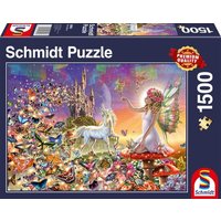 SCHMIDT SPIELE 58994 PU1500T Puzzle Märchenhaftes Zauberland von Schmidt Spiele