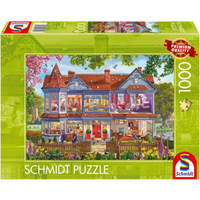 SCHMIDT SPIELE 59709 Puzzle 1.000 Teile Haus im Frühling von Schmidt Spiele