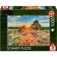 SCHMIDT SPIELE 59768 Puzzle 1.000 Teile Heide im Sonnenuntergang von Schmidt Spiele