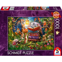 SCHMIDT SPIELE 59779 Puzzle 1000 Teile Waldgeschichten zur Nacht von Schmidt Spiele