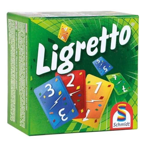 Schmidt , Ligretto Green, Card Game, Ages 8+, 2 to 4 Players, 15 mins Minutes Playing Time von Schmidt Spiele