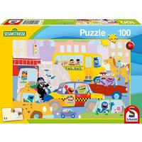 Schmidt 56460 - Sesamstrasse, Im Straßenverkehr, Kinderpuzzle, 100 Teile von Schmidt Spiele