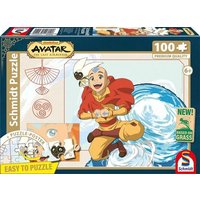 Schmidt 56554 - Avatar, Der Herr der Element, Puzzle mit Poster, 100 Teile aus NATPAX® Graspappe von Schmidt Spiele