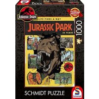 Schmidt 58580 - Jurassic Park: 30 Jahre Jurassic Park, Life Finds a Way, Puzzle, 1000 Teile von Schmidt Spiele