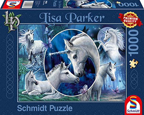 Schmidt 59668 Other License Lisa Parker: Mythical Unicorns Jigsaw Puzzle, 1000pc von Schmidt Spiele
