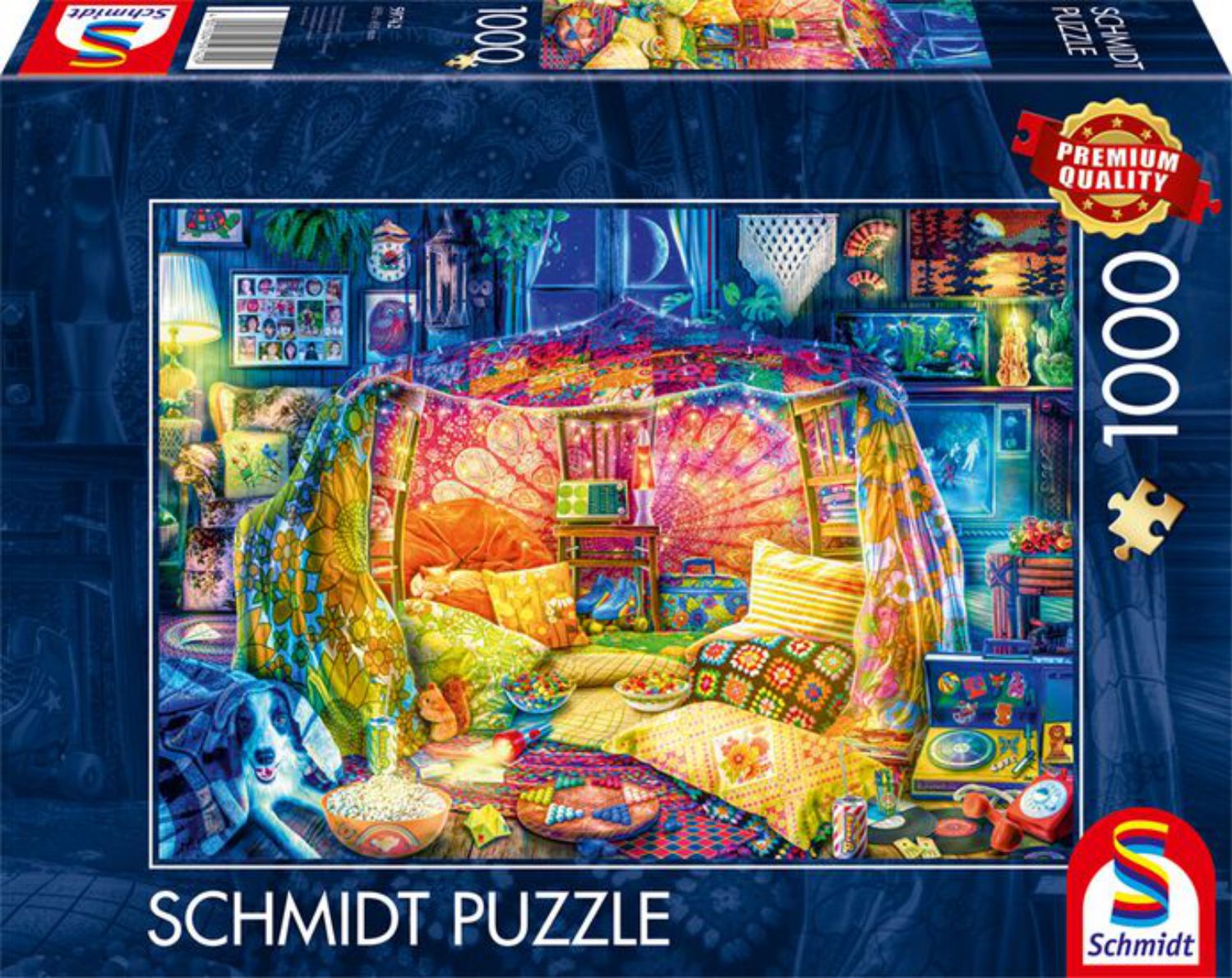 Schmidt Puzzle 1000 Teile - Gemütliche Höhle (Geöffnete Siegel) - von Schmidt Spiele