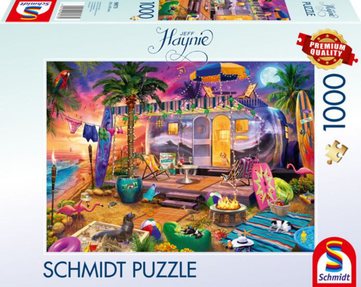 Schmidt Puzzle 1000 Teile - Mit dem Wohnwagen am Meer - Schmidt Puzzle 1000 Teile - Mit dem Wohnwagen am Meer - von Schmidt Spiele