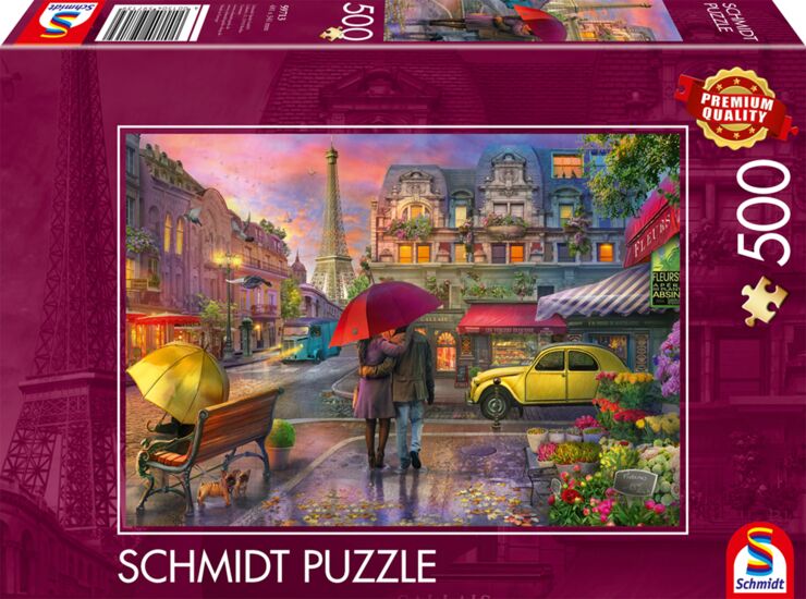 Schmidt Puzzle 500 Teile - Regenzauber in Paris - von Schmidt Spiele