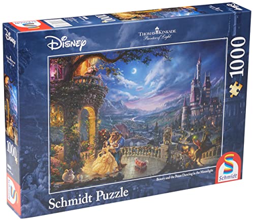 Schmidt Spiele, Thomas Kinkade: Disney Beauty and The Beast 2021 Edition (1000pc), Puzzle, Ages 12+ von Schmidt Spiele