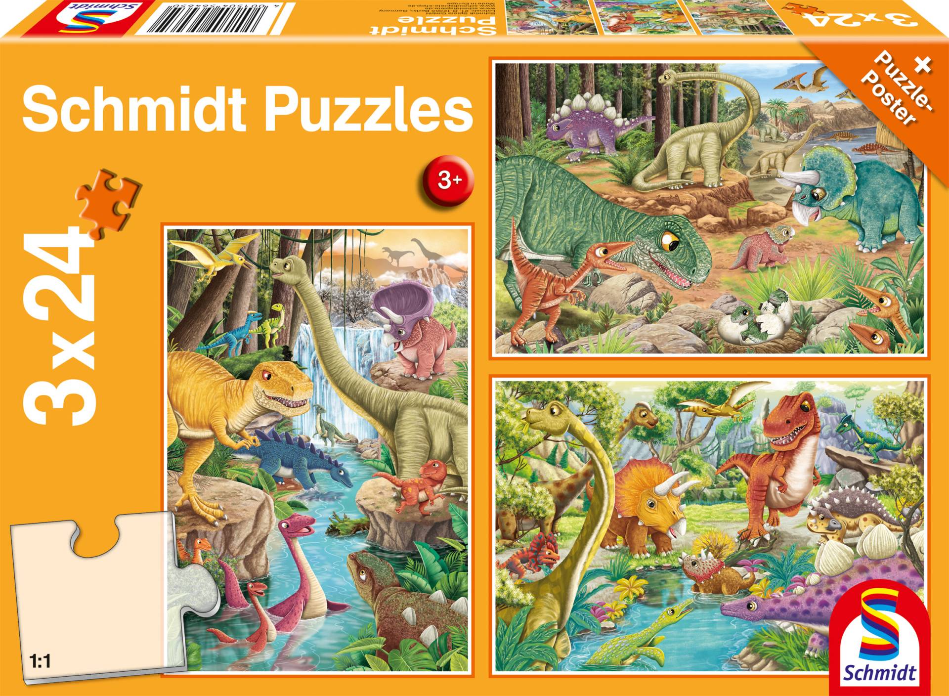 Schmidt Spiele 3 Puzzles - Spaß mit Dinosauriern 24 Teile Puzzle Schmidt-Spiele-56465 Schmidt Spiele 3 Puzzles - Spaß mit Dinosauriern 24 Teile Puzzle Schmidt-Spiele-56465 von Schmidt Spiele