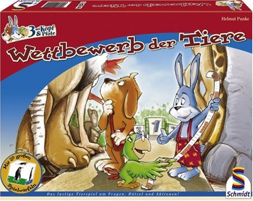 Schmidt Spiele - 3 mit Kopf & Pfote, Wettbewerb der Tiere von Schmidt