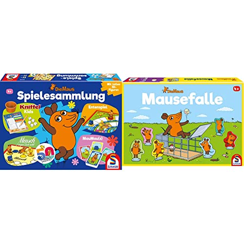 Schmidt Spiele 40598 Die Maus, Spielsammlung, Bunt & 40505 Maus, Mausefalle, Kinderspiel, bunt Schmidt Spiele 40598 Die Maus, Spielsammlung, Bunt & 40505 Maus, Mausefalle, Kinderspiel, bunt von Schmidt