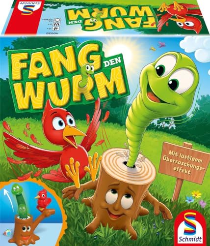 Schmidt Spiele 40638 Fang den Wurm, Kinderspiel, 3D Actionspiel von Schmidt Spiele