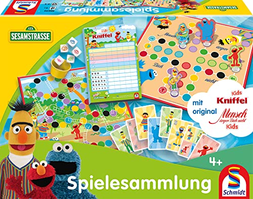 Schmidt Spiele 40646 Kinderspielesammlung im Sesamstraße Design von Schmidt Spiele