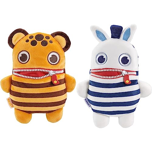 Schmidt Spiele 42542 Sorgenfresser Roary, 18 cm, Zoo Babies Edition & 42543 Sorgenfresser Lanky, 18 cm, Zoo Babies Edition von Schmidt Spiele