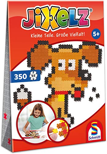 Schmidt Spiele 46111 Jixelz, Hund, 350 Teile, Kinder-Bastelsets, Kinderpuzzle von Schmidt Spiele