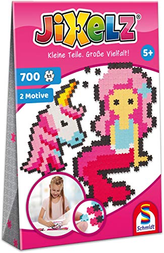 Schmidt Spiele 46115 Jixelz, Einhorn und Meerjungfrau, 700 Teile, 2 Motive, Kinder-Bastelsets, Kinderpuzzle Schmidt Spiele 46115 Jixelz, Einhorn und Meerjungfrau, 700 Teile, 2 Motive, Kinder-Bastelsets, Kinderpuzzle von Schmidt