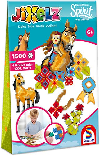 Schmidt Spiele 46133 Jixelz, Spirit, 1500 Teile, 5 Motive, Kinder-Bastelsets, Kinderpuzzle, bunt von Schmidt Spiele