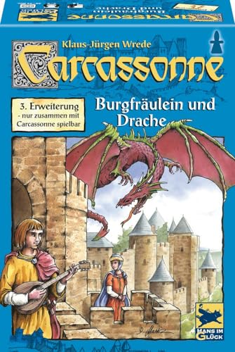 Schmidt Spiele 48145 - Carcassonne, Burgfräulein und Drache, 3. Erweiterung von Schmidt Spiele