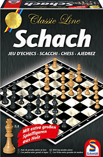 Schmidt Spiele 49082 Classic Line: Schach (gr. Spielfiguren) von Schmidt Spiele