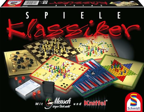 Schmidt Spiele 49120 Spiele Klassiker, Spielesammlung, 2 bis 6 Spieler von Schmidt Spiele