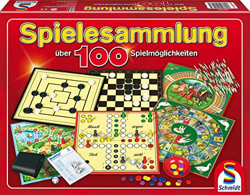 Schmidt Spiele 49147 Spielesammlung, mit über 100 Spielmöglichkeiten 2 Spieler von Schmidt Spiele