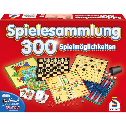 Schmidt Spiele 49195 300er Spielesammlung, rot von Schmidt Spiele